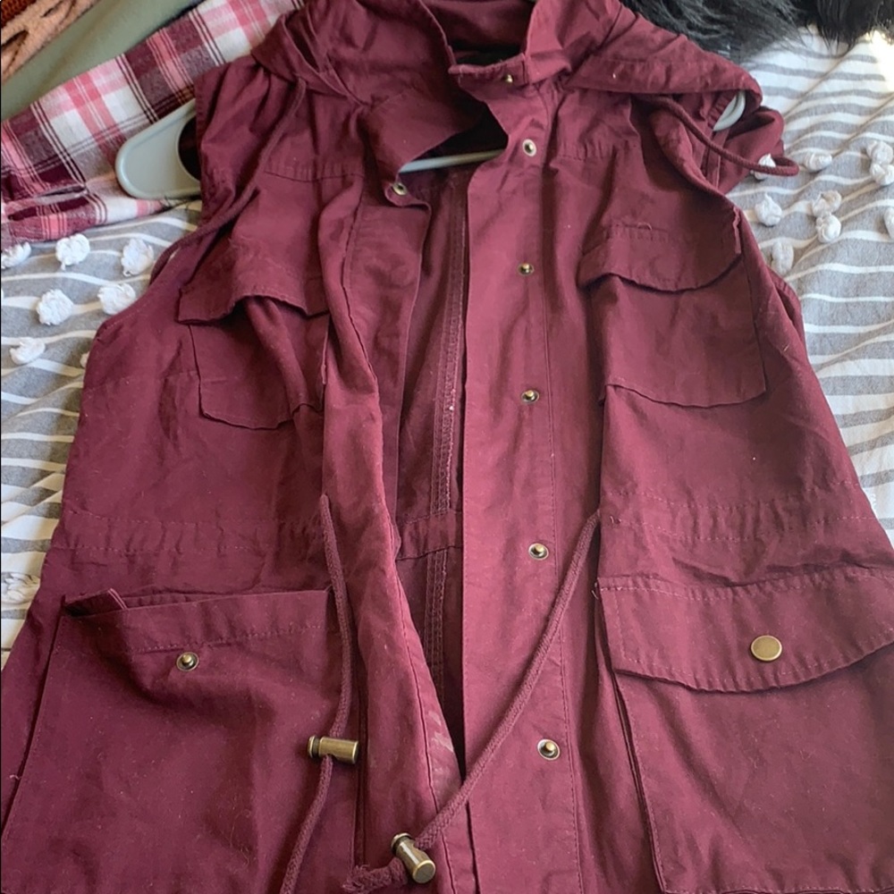 Dark purple vest